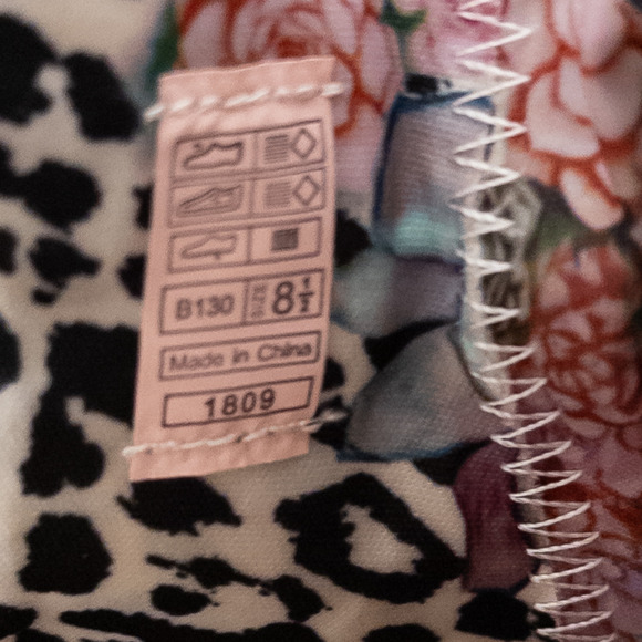 Blowfish Sandals - Womens 8.5 - Brown Peep Toe Canvas Gladiator Flat with Zipper - Picture 8 of 8